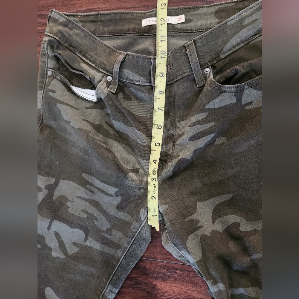 LEVI'S 711 Camo Print Skinny Ankle Women's Jeans 🪻 - Picture 8 of 10
